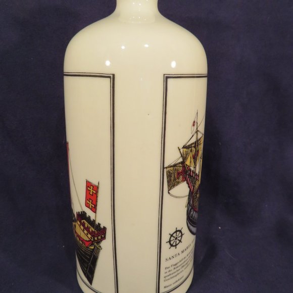 Vintage German Ceramic Bottle SHIPS Design 8.25" High (122C) - Picture 8 of 9